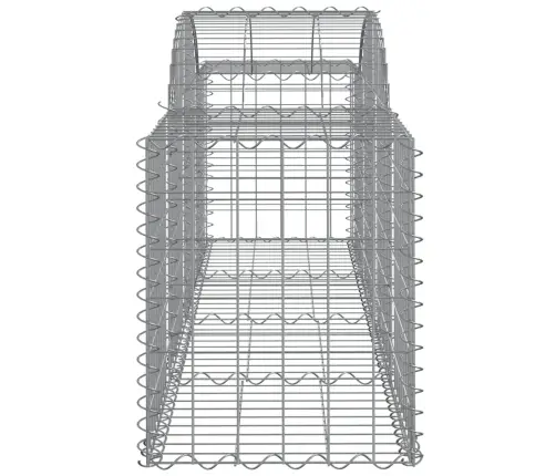 Arkveida Gabiona Grozi, 11 Gb., 200X50X60/80 Cm, Cinkota Dzelzs Vidaxl