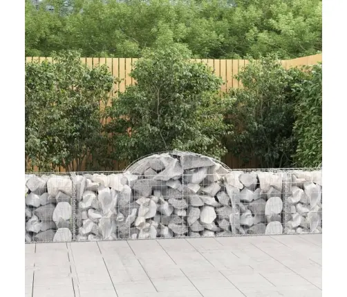 Išlenkti Gabiono Krepšiai, 20Vnt., 200X50X60/80cm Geležis