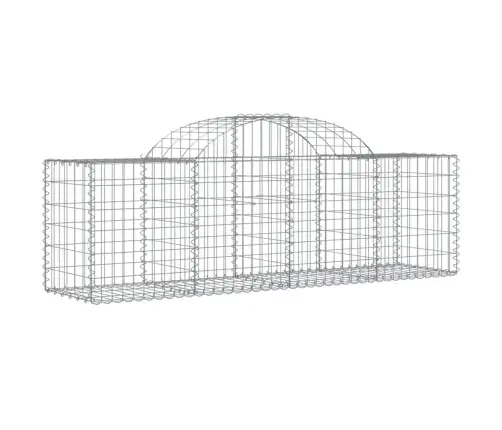 Arkveida Gabiona Grozi, 50 Gb., 200X50X60/80 Cm, Cinkota Dzelzs Vidaxl