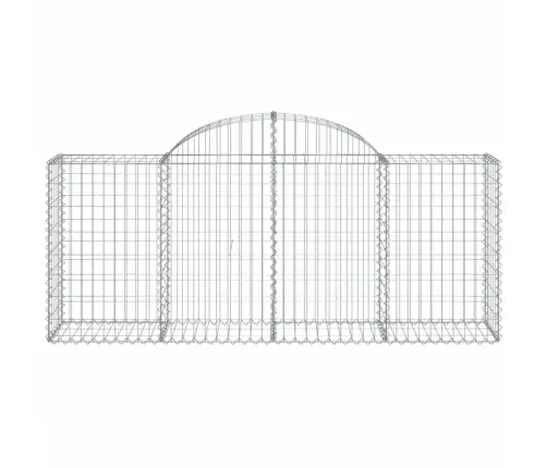 Arkveida Gabiona Grozi, 4 Gb., 200X50X80/100Cm, Cinkota Dzelzs Vidaxl