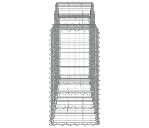 Arkveida Gabiona Grozi, 12 Gb., 200X50X80/100Cm, Cinkota Dzelzs Vidaxl