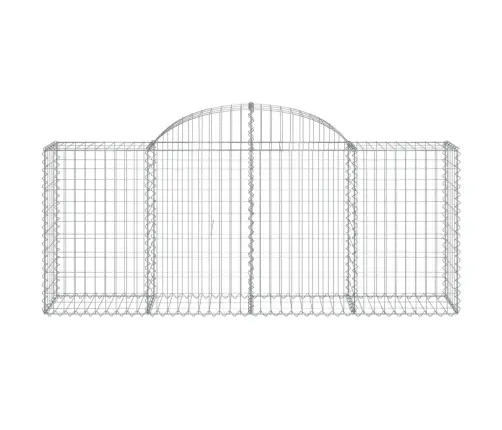 Arkveida Gabiona Grozi, 20 Gb., 200X50X80/100Cm, Cinkota Dzelzs Vidaxl