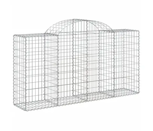 Arkveida Gabiona Grozi, 3 Gb., 200X50X100/120Cm, Cinkota Dzelzs Vidaxl