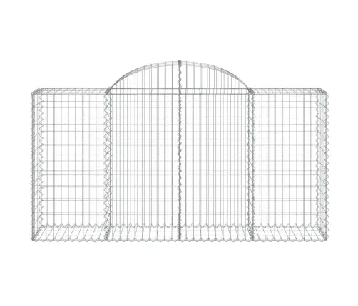 Arkveida Gabiona Grozi, 11Gb., 200X50X100/120Cm, Cinkota Dzelzs Vidaxl