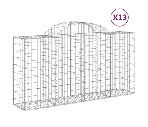 Kaarekujulised Gabioonkorvid 13 Tk, 200X50X100/120 cm Raud