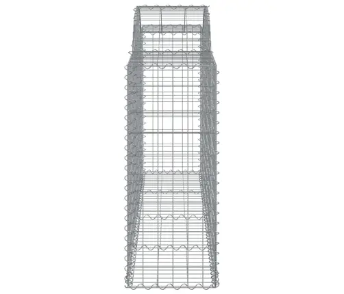 Arkveida Gabiona Grozi, 14Gb., 200X50X100/120Cm, Cinkota Dzelzs Vidaxl