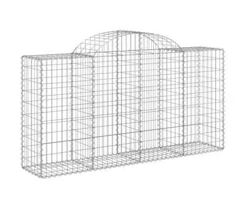 Arkveida Gabiona Grozi, 15Gb., 200X50X100/120Cm, Cinkota Dzelzs Vidaxl