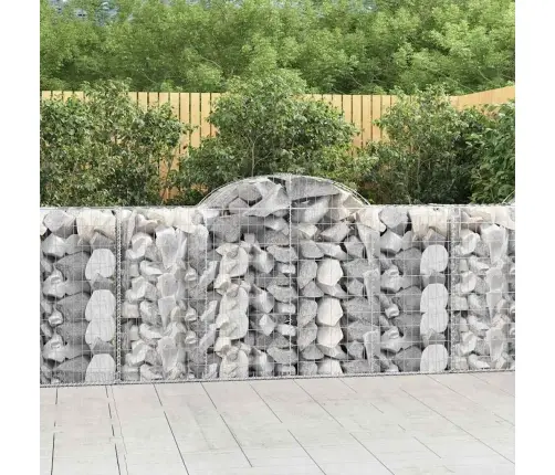 Arkveida Gabiona Grozi, 50Gb., 200X50X100/120Cm, Cinkota Dzelzs Vidaxl