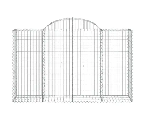 Arkveida Gabiona Grozi, 4 Gb., 200X50X120/140Cm, Cinkota Dzelzs Vidaxl