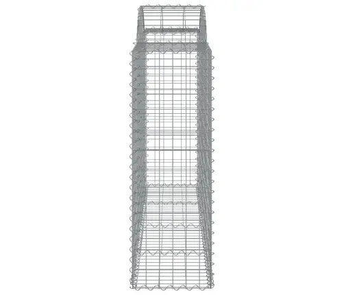 Arkveida Gabiona Grozi, 12Gb., 200X50X120/140Cm, Cinkota Dzelzs Vidaxl