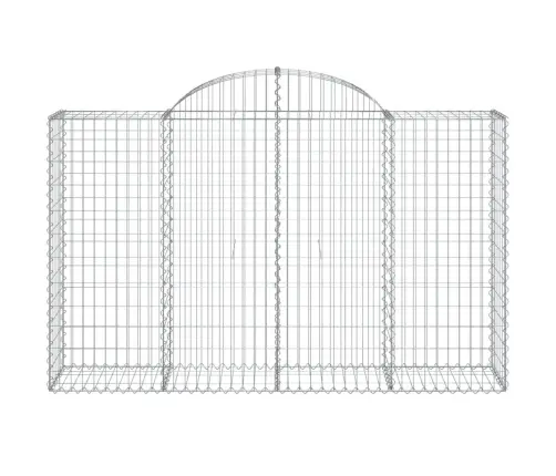 Arkveida Gabiona Grozi, 20Gb., 200X50X120/140Cm, Cinkota Dzelzs Vidaxl