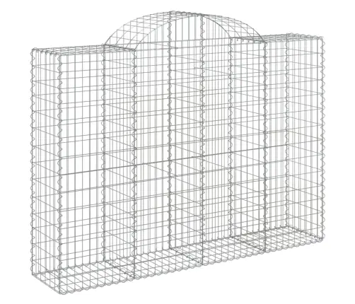 Arkveida Gabiona Grozi, 12Gb., 200X50X140/160Cm, Cinkota Dzelzs Vidaxl