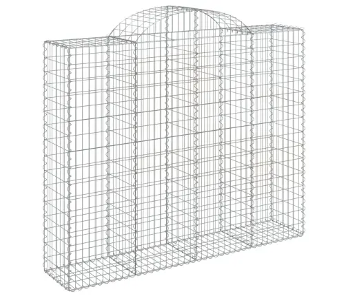 Arkveida Gabiona Grozi, 9 Gb., 200X50X160/180Cm, Cinkota Dzelzs Vidaxl