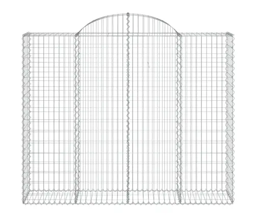 Arkveida Gabiona Grozi, 13Gb., 200X50X160/180Cm, Cinkota Dzelzs Vidaxl
