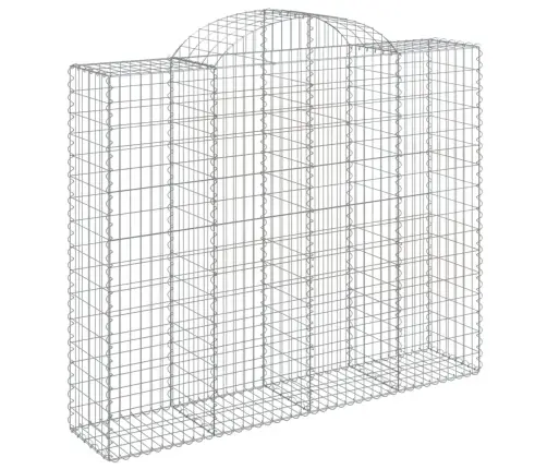 Išlenkti Gabiono Krepšiai, 14Vnt., 200X50X160/180cm Geležis