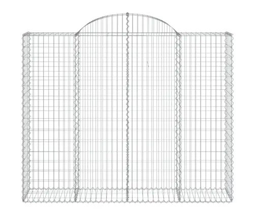 Išlenkti Gabiono Krepšiai, 14Vnt., 200X50X160/180cm Geležis