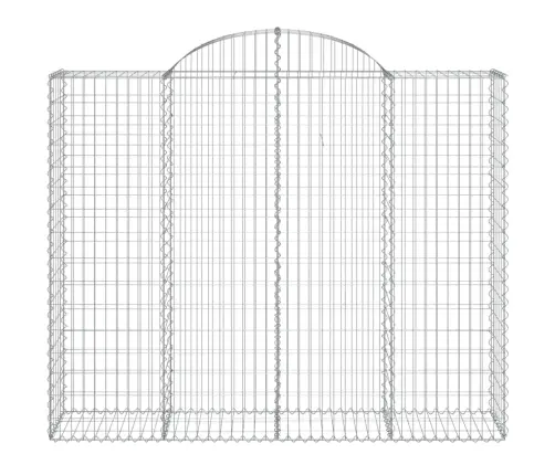 Arkveida Gabiona Grozi, 30Gb., 200X50X160/180Cm, Cinkota Dzelzs Vidaxl