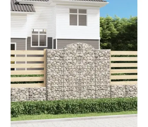 Kaarekujulised Gabioonkorvid 5 Tk, 200X50X180/200 cm Raud