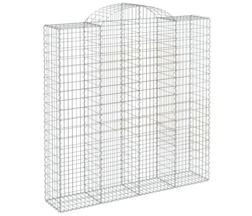 Arkveida Gabiona Grozi, 4 Gb., 200X50X200/220Cm, Cinkota Dzelzs Vidaxl