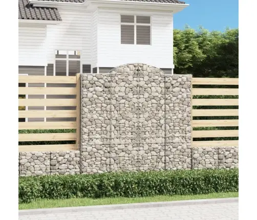 Arkveida Gabiona Grozi, 11Gb., 200X50X200/220Cm, Cinkota Dzelzs Vidaxl