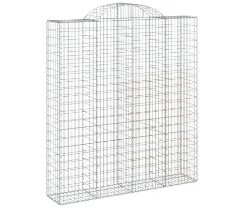 Arkveida Gabiona Grozi, 5 Gb., 200X50X220/240Cm, Cinkota Dzelzs Vidaxl