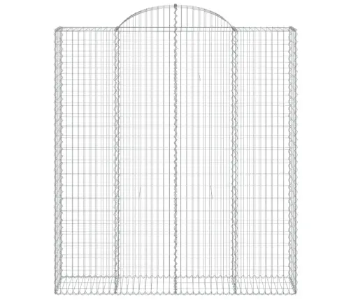 Arkveida Gabiona Grozi, 7 Gb., 200X50X220/240Cm, Cinkota Dzelzs Vidaxl