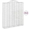 Kaarekujulised Gabioonkorvid 13 Tk, 200X50X220/240 cm Raud