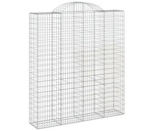 Arkveida Gabiona Grozi, 14Gb., 200X50X220/240Cm, Cinkota Dzelzs Vidaxl