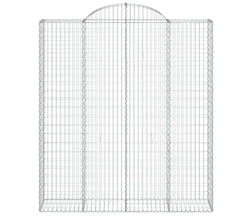 Arkveida Gabiona Grozi, 15Gb., 200X50X220/240Cm, Cinkota Dzelzs Vidaxl