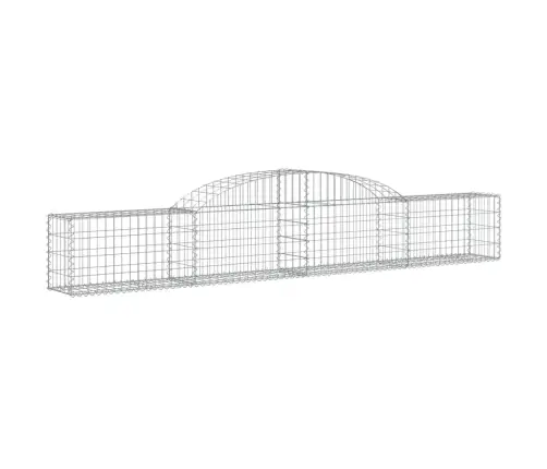 Arkveida Gabiona Grozi, 2 Gb., 300X30X40/60 Cm, Cinkota Dzelzs Vidaxl