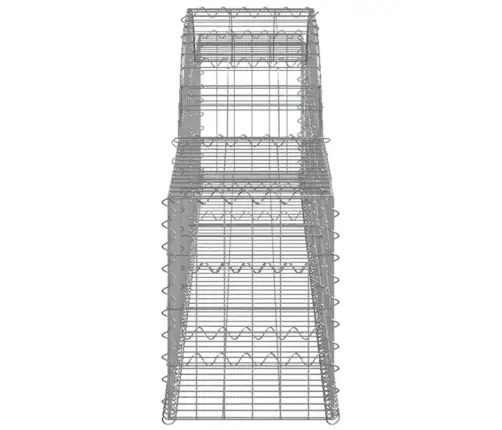 Arkveida Gabiona Grozi, 2 Gb., 300X30X40/60 Cm, Cinkota Dzelzs Vidaxl