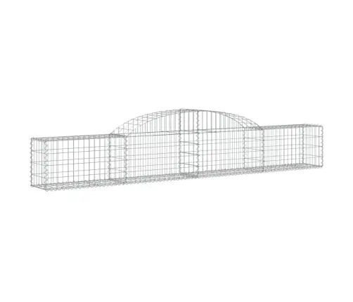 Kaarekujulised Gabioonkorvid 4 Tk, 300 X 30 X 40/60 cm Raud