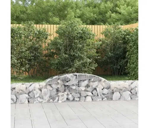 Kaarekujulised Gabioonkorvid 4 Tk, 300 X 30 X 40/60 cm Raud