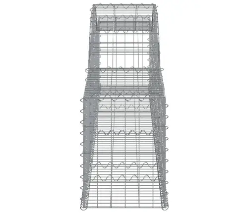 Arkveida Gabiona Grozi, 5 Gb., 300X30X40/60 Cm, Cinkota Dzelzs Vidaxl