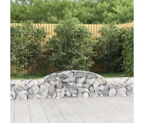 Arkveida Gabiona Grozi, 5 Gb., 300X30X40/60 Cm, Cinkota Dzelzs Vidaxl