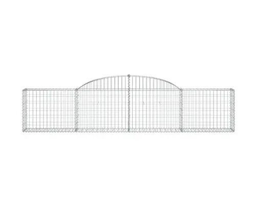 Išlenkti Gabiono Krepšiai, 3Vnt., 300X30X60/80cm Geležis