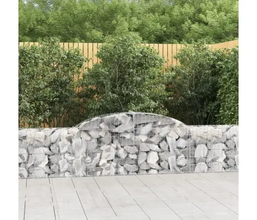 Išlenkti Gabiono Krepšiai, 8Vnt., 300X30X60/80cm Geležis