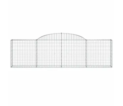 Išlenkti Gabiono Krepšiai, 4Vnt., 300X30X80/100cm Geležis