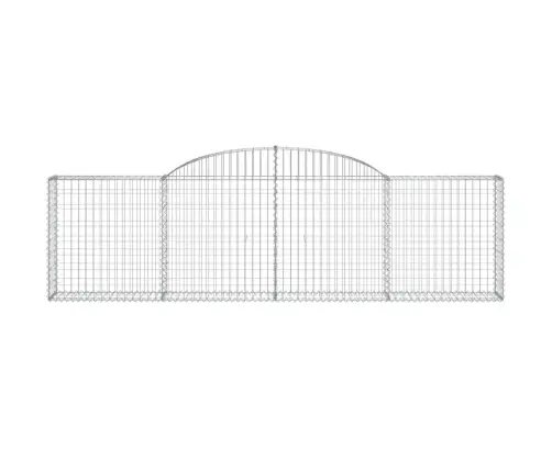 Arkveida Gabiona Grozi, 6 Gb., 300X30X80/100Cm, Cinkota Dzelzs Vidaxl