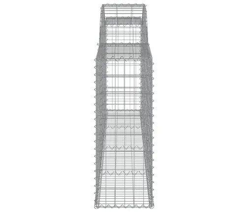 Arkveida Gabiona Grozi, 17 Gb., 300X30X80/100Cm, Cinkota Dzelzs Vidaxl