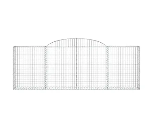 Arkveida Gabiona Grozi, 13Gb., 300X30X100/120Cm, Cinkota Dzelzs Vidaxl