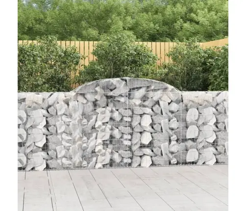 Arkveida Gabiona Grozi, 13Gb., 300X30X100/120Cm, Cinkota Dzelzs Vidaxl