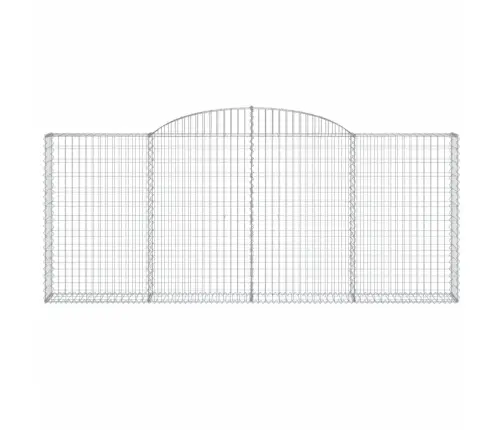 Arkveida Gabiona Grozi, 5 Gb., 300X30X120/140Cm, Cinkota Dzelzs Vidaxl