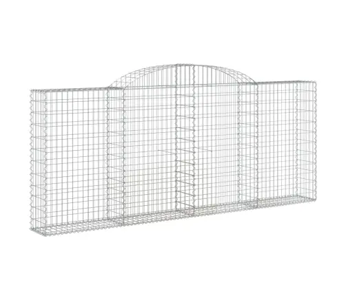 Arkveida Gabiona Grozi, 12Gb., 300X30X120/140Cm, Cinkota Dzelzs Vidaxl