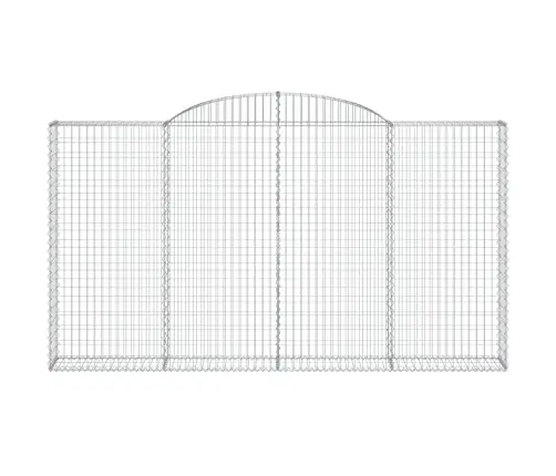 Išlenkti Gabiono Krepšiai, 3Vnt., 300X30X160/180cm Geležis