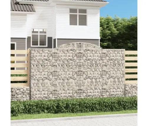 Kaarekujulised Gabioonkorvid 2 Tk, 300X30X180/200 cm Raud