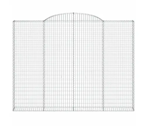 Arkveida Gabiona Grozi, 2 Gb., 300X30X220/240Cm, Cinkota Dzelzs Vidaxl