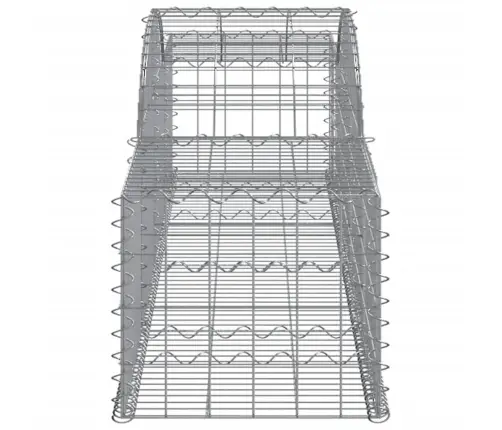 Arkveida Gabiona Grozi, 4 Gb., 300X50X40/60 Cm, Cinkota Dzelzs Vidaxl