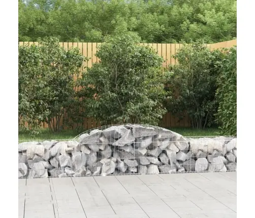 Arkveida Gabiona Grozi, 5 Gb., 300X50X40/60 Cm, Cinkota Dzelzs Vidaxl