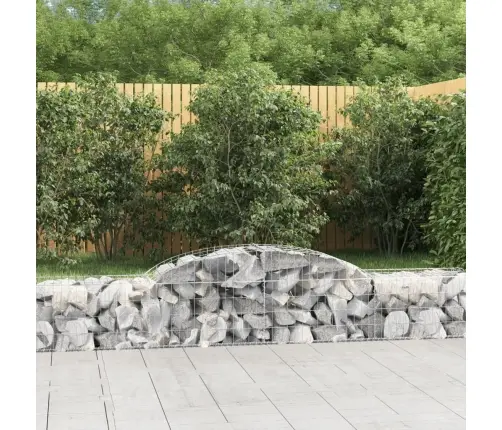 Arkveida Gabiona Grozi, 8 Gb., 300X50X40/60 Cm, Cinkota Dzelzs Vidaxl